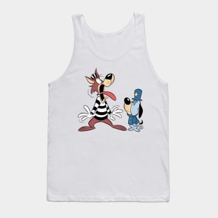 WOLF AND DOG CLASSIC CARTOON CHARACTERS STYLE Tank Top